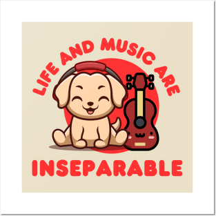 Life and music are inseparable kawaii Posters and Art